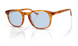 Carter acetate sunglasses in Honey Tortoise Light Blue by Denon Eyewear New York, side view