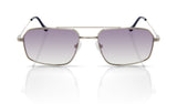 Lorenzo shiny silver purple front