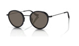 Sam round acetate and metal sunglasses in Midnight by Denon Eyewear New York, side view