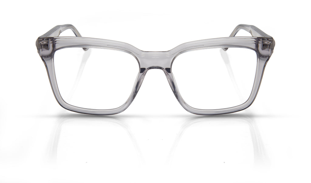 Denon Eyewear Harold optical frame in 46 Translucent Gray, front view