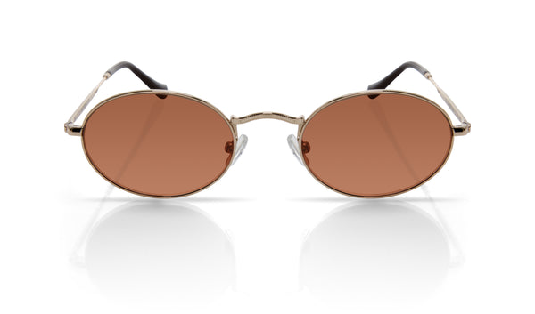 Jo shiny gold brown front