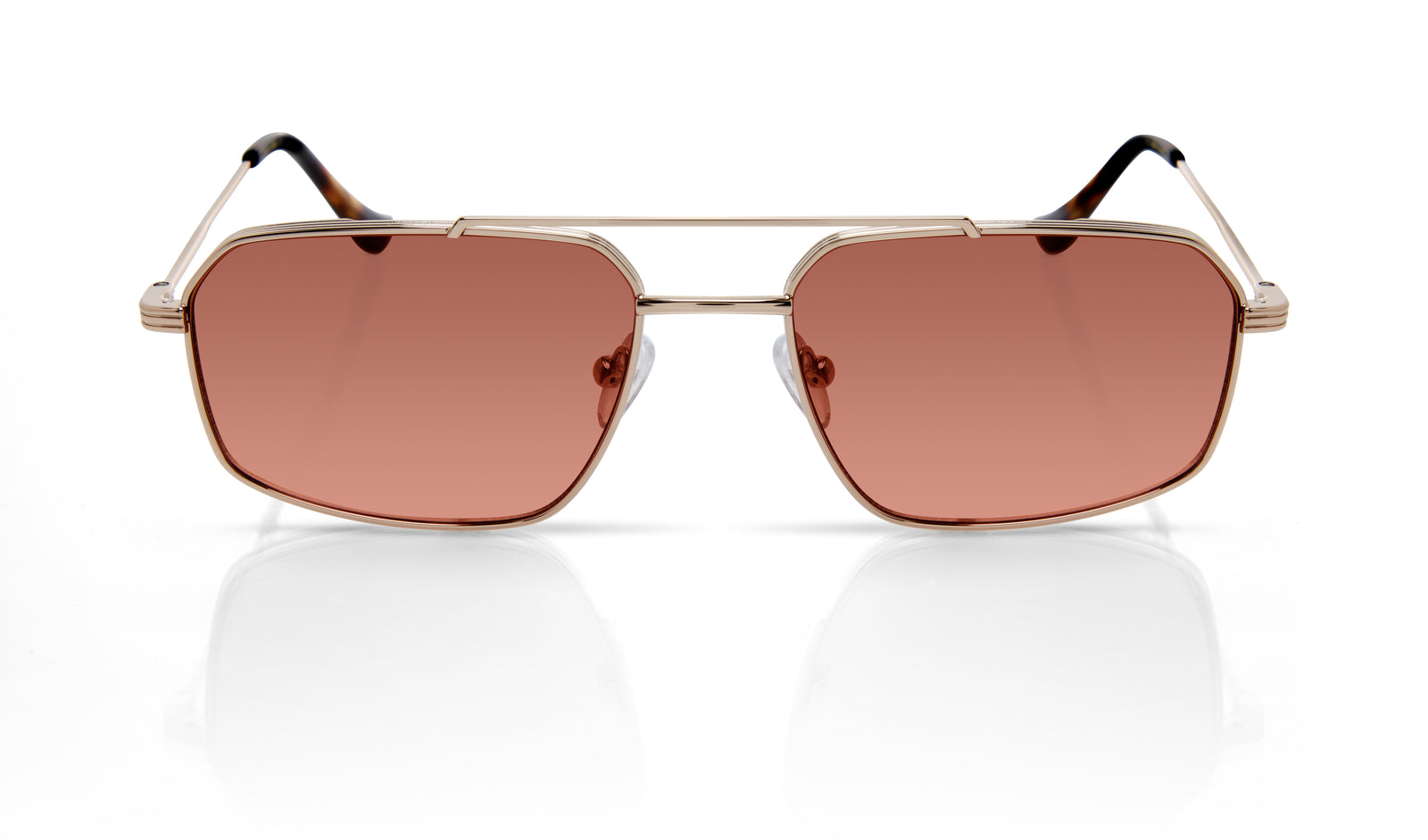 Denon Jelena Sunglasses Gold Frame Cinnamon Lenses 51 20 145 New SAINT LAURENT SL 552 006 Nude Grey Women main image 3